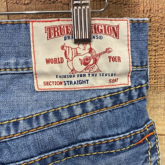 True Religion Straight Denim Jeans 33 - Picture 6 of 9